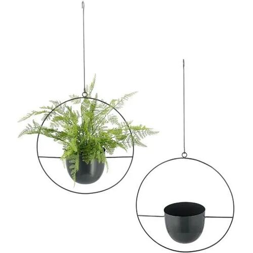 Huismerk Premium Hangpot In Frame Antraciet - 65 Cm