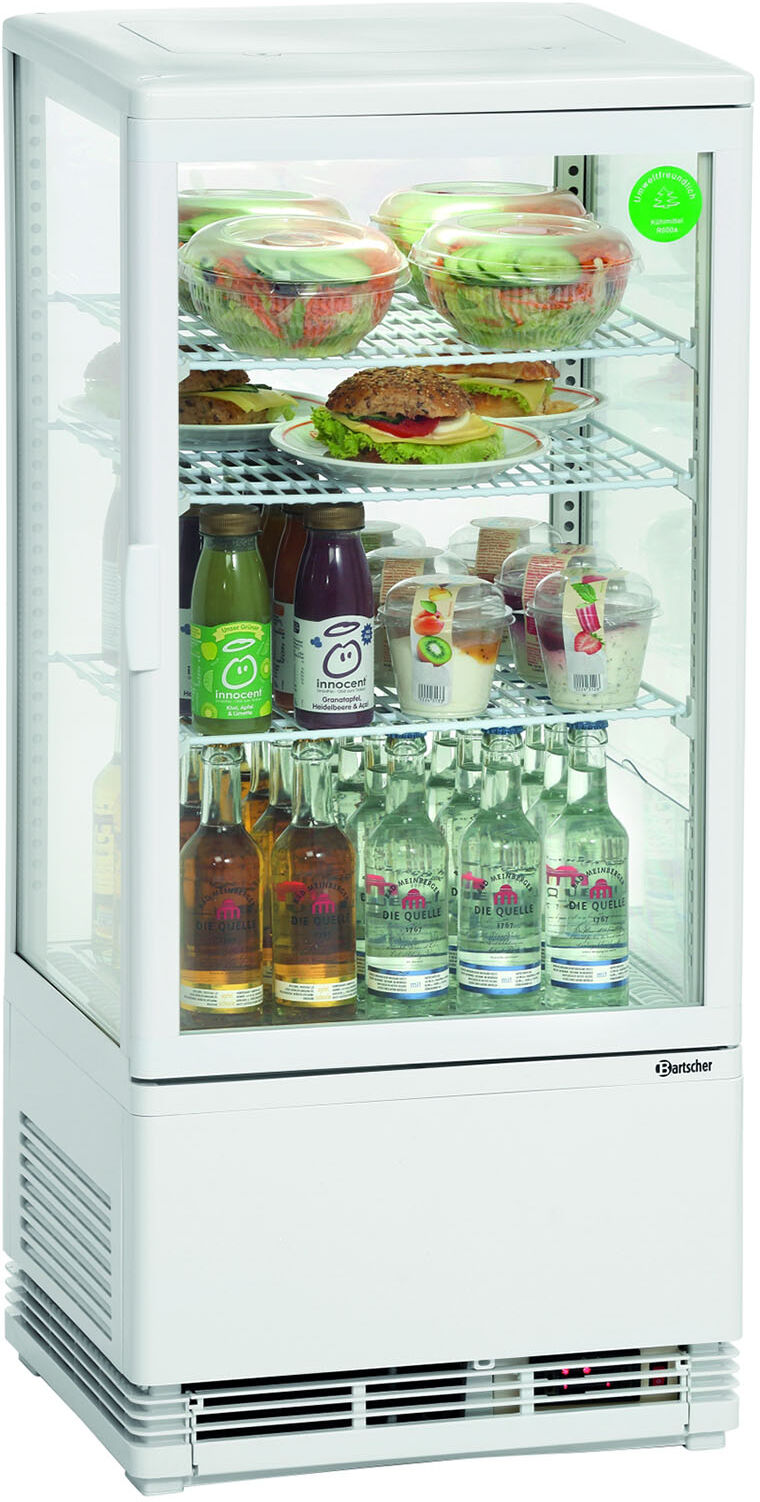 Bartscher Mini-Koelvitrine 78L, Wit 10190122