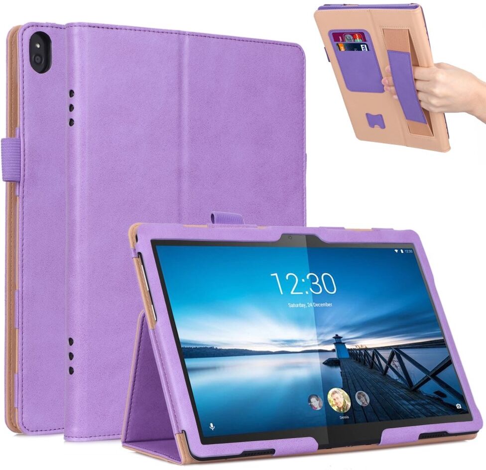 Lunso Luxe stand flip cover hoes Lila voor de Lenovo Tab M10