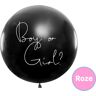 Jep-Party Gender Reveal'Boy or Girl?'Confetti Roze Ballon BG36-2-D