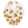 Jep-Party Goud 30cm 5 Stuks Confetti Ballonnen 442365