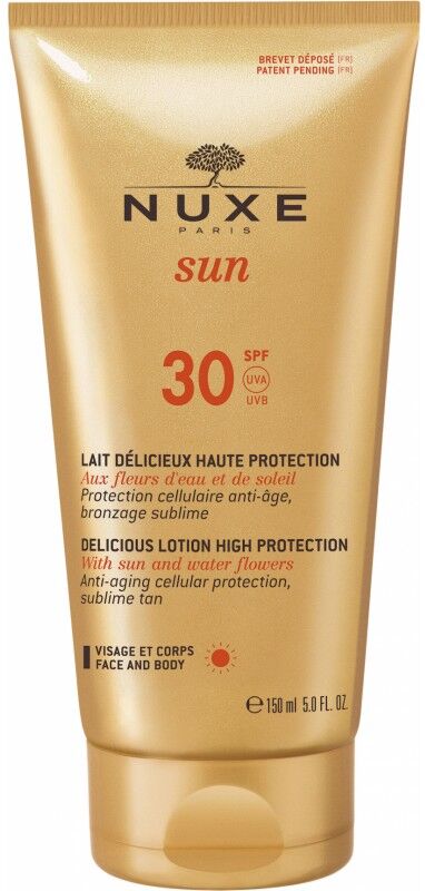 Nuxe Sun Delicious Lotion Face & Body SPF30 150 ml Zonnebrandcrème