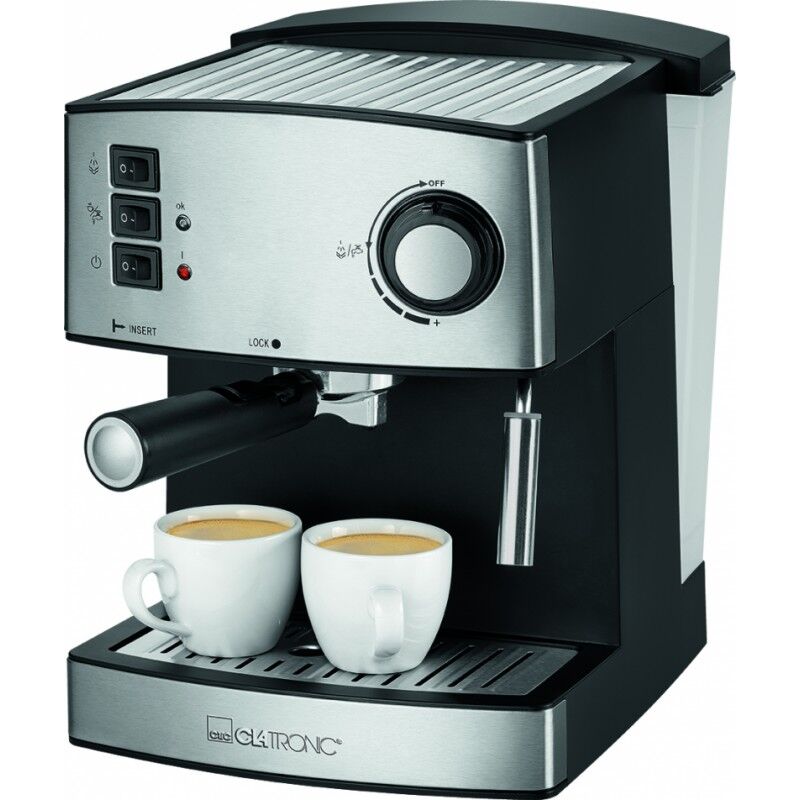 Clatronic ES 3643 Espresso Machine Black Silver 1 st Keukengerei