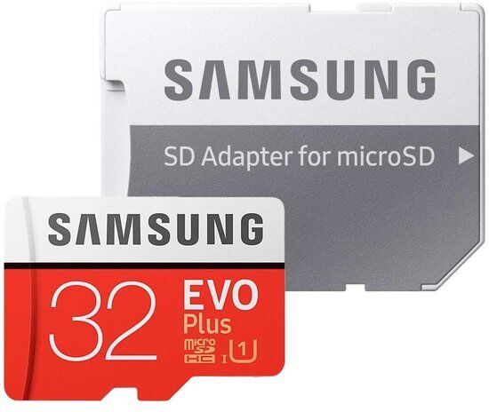 Samsung MicroSDHC Kaart 32GB Class 10 EVO+ met adapter R95MB/s - W20MB/s