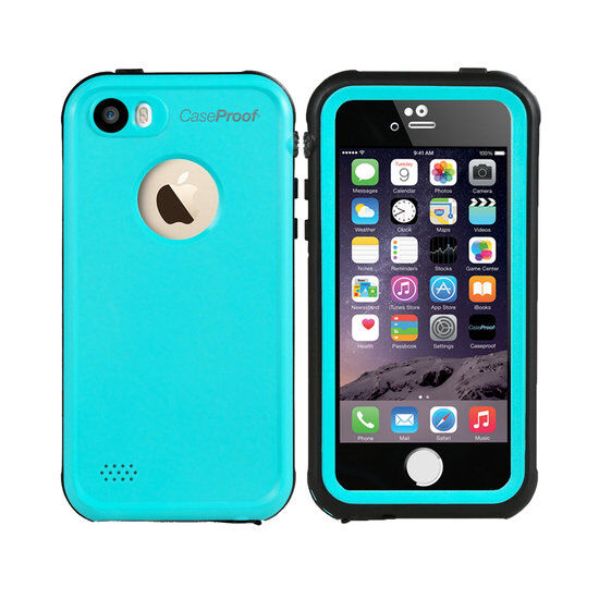 CaseProof waterproof waterdicht hoesje blauw iPhone 5 5s SE 2016 - Turquoise