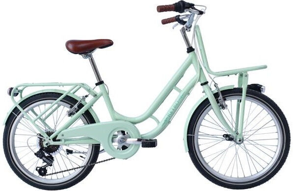 Wings Retro 22 Inch 34 cm Meisjes 6V V Brakes Lichtgroen