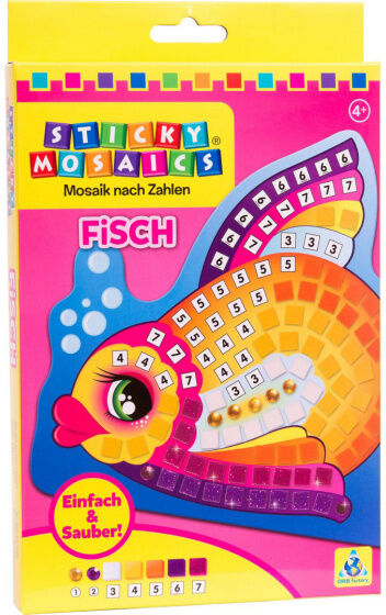 Sticky Mosaics mozaïeken sticky mosaics vis junior oranje - Multicolor