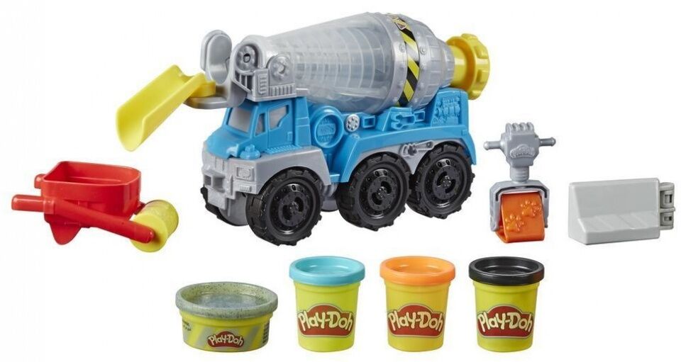 Play-Doh Play Doh cementwagen Wheels Cement Truck klei speelset - Multicolor