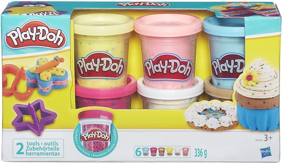 Play-Doh Play Doh kleiset Confetti Doh 8 delig 336 gram - Multicolor