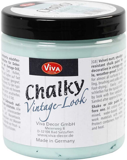 Viva Decor Chalky vintage look verf aqua 250 ml - Aqua