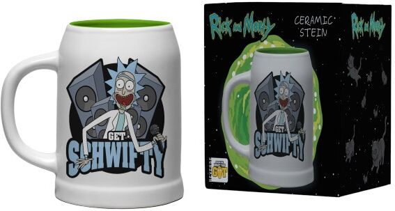 GB Eye mok Get Schwifty wit/groen 600 ml - Wit,Groen