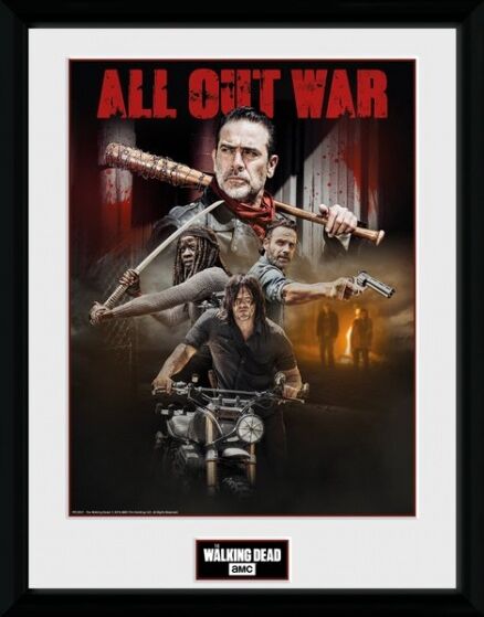 GB Eye poster in lijst The Walking Dead seizoen 8 30 x 40 cm - Zwart