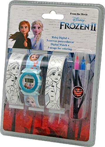 Kids Licensing horloge DIY set Frozen II meisjes 33 cm blauw - Blauw