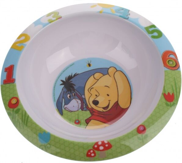 Disney Winnie the Pooh en Iejoor kom 16,5 cm - Wit,Blauw,Groen,Oranje