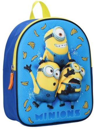 Universal rugzak Minions junior 7,7 liter polyester blauw/geel - Blauw,Geel