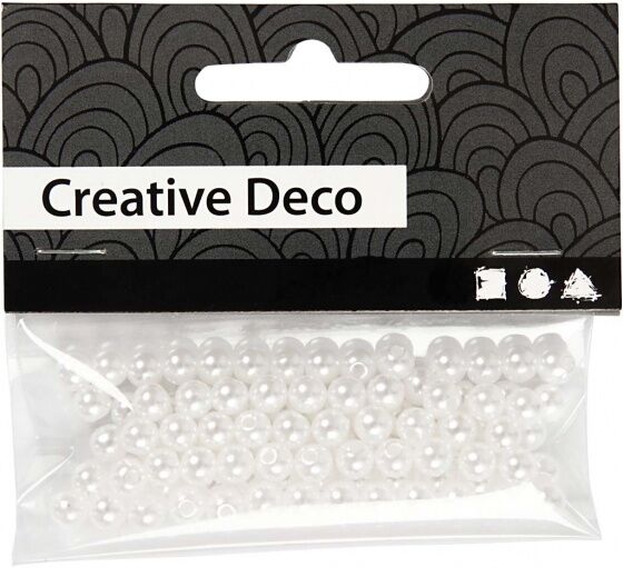 Creotime kralen Creative Deco 100 stuks parelmoer - Parelmoer