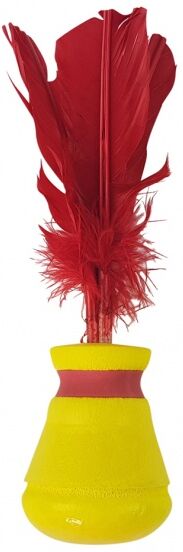 Tunturi Indiaca Play peteca shuttle/bal 30 cm - Geel,Rood