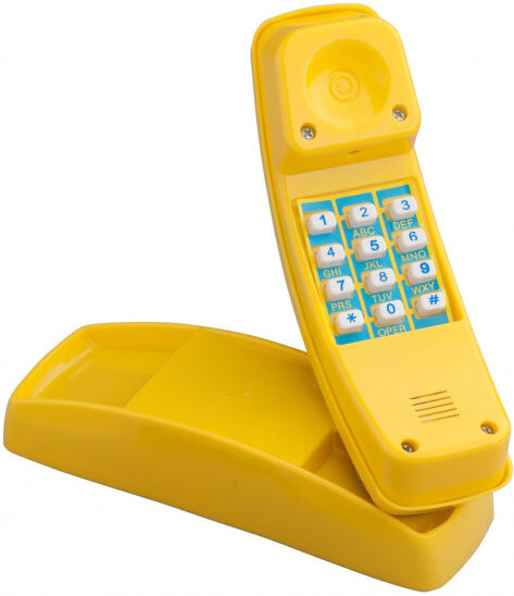 Swing King telefoon voor speelhuisje 21 cm geel - Geel