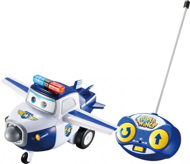 Super Wings RC vliegtuig Paul 14 cm blauw/wit - Blauw,Wit