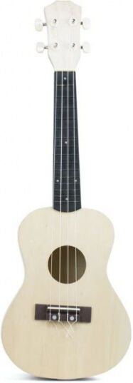 Kikkerland maak je eigen ukulele junior 31 cm hout naturel - Naturel