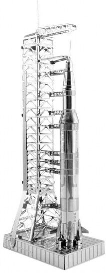 Metal Earth Fascinations Apollo Saturn V modelbouwset - Zilver