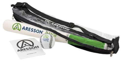 Aresson rounders set bal knuppel Image zwart 3 delig - Zwart,Wit,Blank,Groen