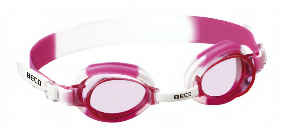 Beco zwembril Halifax polycarbonaat meisjes wit/roze - Roze