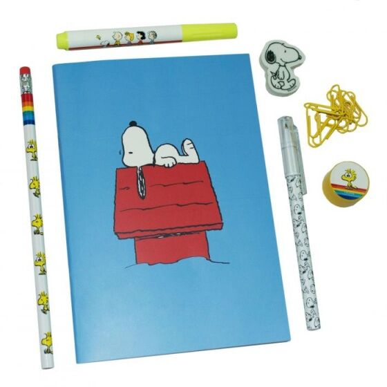 Blueprint Collections schrijfset Snoopy 7 delig - Multicolor