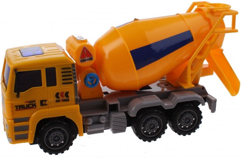 Jonotoys vrachtwagen betonmixer jongens 23 cm geel/grijs - Geel