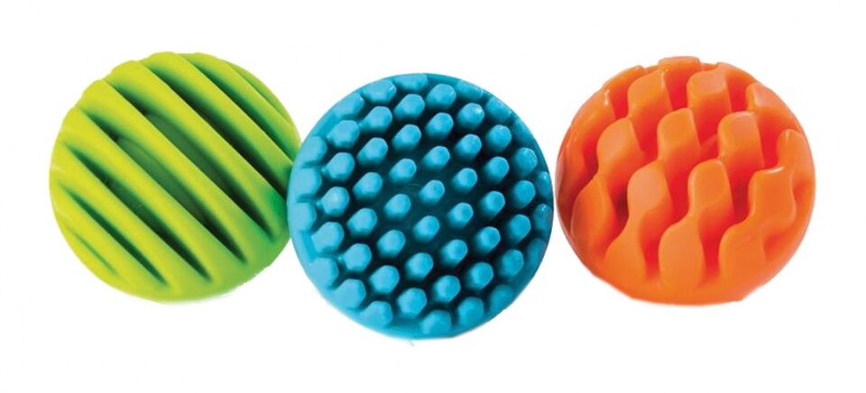 Fat Brain Toys ontdekkingsballen 6 cm 3 delig - Multicolor