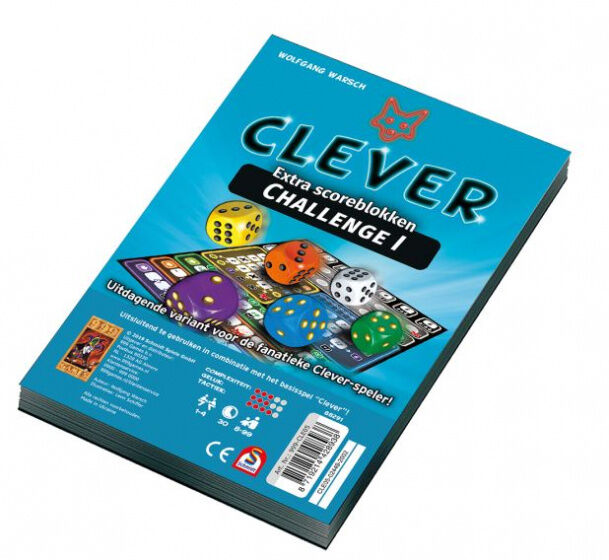 999 Games dobbelspel Clever Challenge Scoreblok - Multicolor