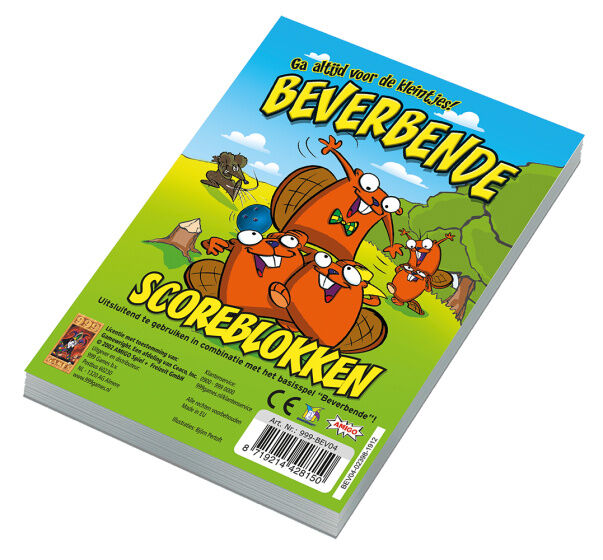 999 Games scoreblokken Beverbende 3 stuks - Multicolor