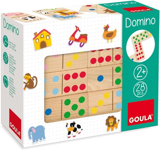 Goula domino Tellen en Kleuren 28 delig - Multicolor