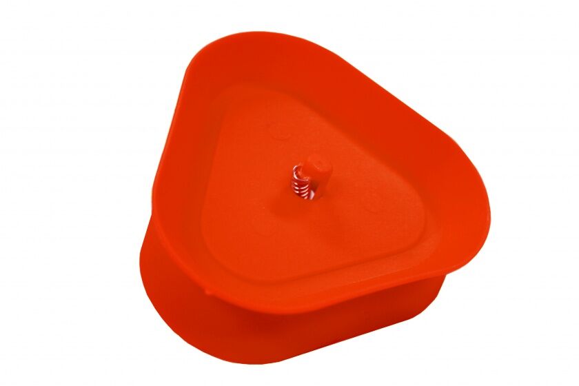 Longfield Games kunststof kaarthouder 8,6 cm rood - Rood