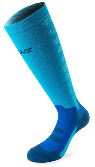 Lenz sokken Compression 1.0 polyamide/elastaan blauw - Blauw