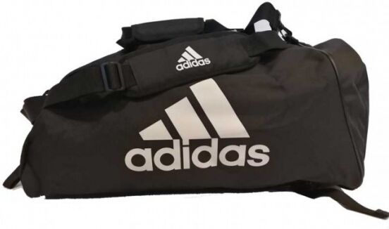 adidas training sporttas 2 in 1 zwart/wit 83 liter - Zwart