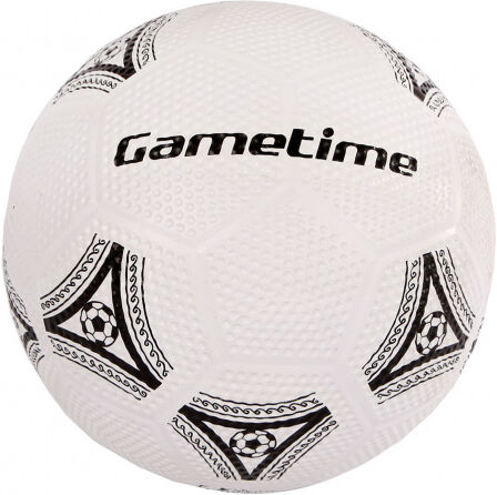 Gametime straatvoetbal rubber zwart/wit - Zwart,Wit