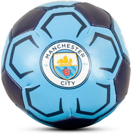 Manchester City voetbal Soft synthetisch blauw/zwart - Zwart,Blauw