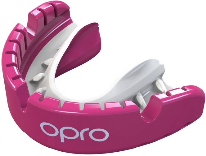 Opro sportbitje Self Fit GEN4 gold braces unisex roze/wit - Wit,Roze