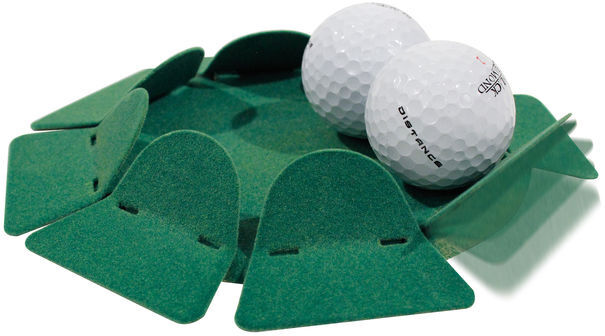 Masters Golf oefenputt Deluxe 15 cm staal groen - Groen