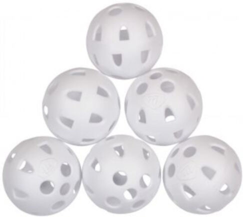 Masters Golf trainings golfballen Airflow wit 6 stuks - Wit