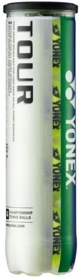 Yonex tennisballen Tour 4 geel 4 stuks - Geel