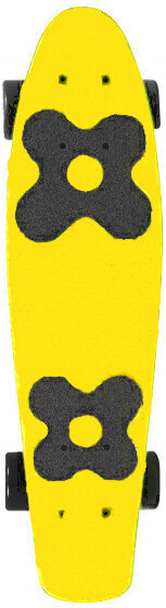 Choke skateboard Juicy Susi Yellow 57 cm polypropeen geel - Geel,Blauw,Groen,Zilver