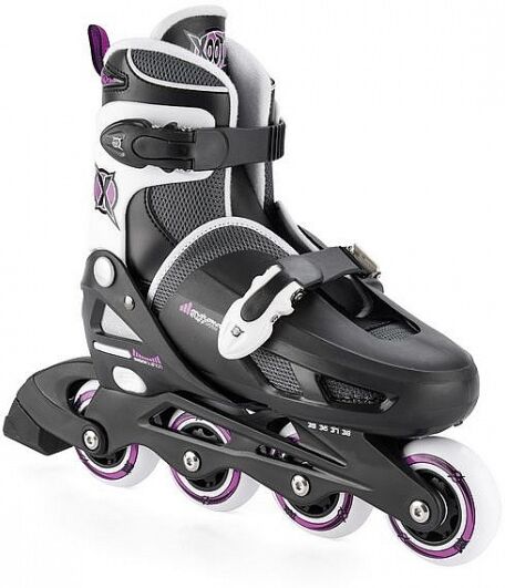 Xootz Inlineskates Quad zwart/paars junior - Zwart,Paars