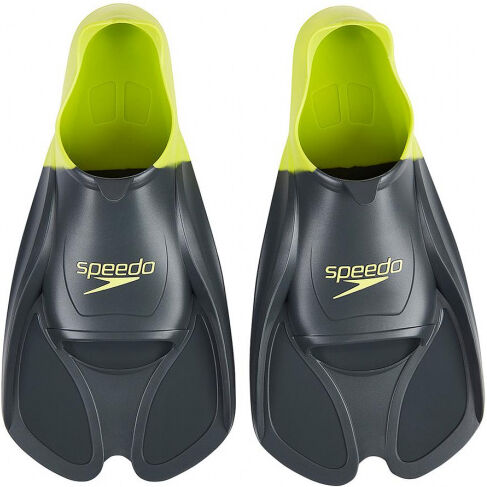 Speedo zwemvliezen Training siliconen grijs/lime - Grijs,Lime