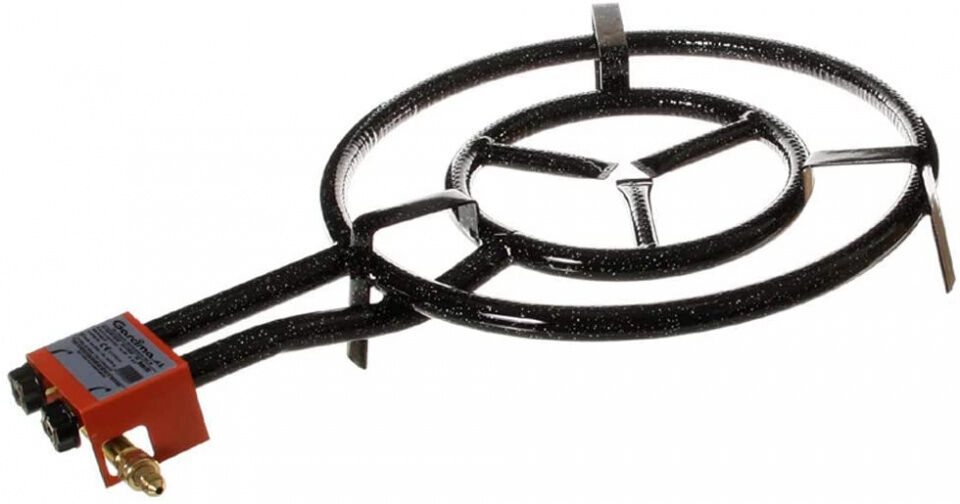 Gerimport gaspit 79 x 50 cm staal zwart - Zwart