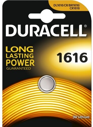 Duracell batterij DL 1616/ CR1616 3V Lithium - Zilver