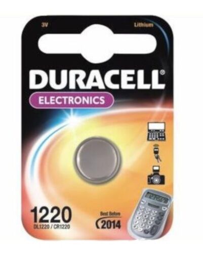 Duracell batterij DL1220/ CR1220 3V lithium per stuk - Zilver