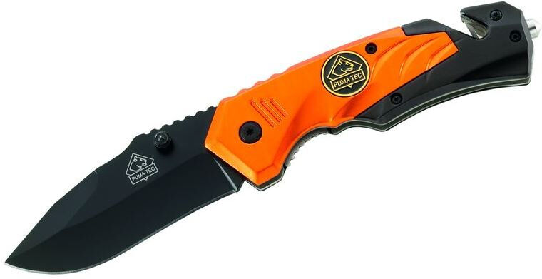 Puma Knives reddingsmes 20,2 cm RVS/aluminium zwart/oranje - Zwart,Oranje