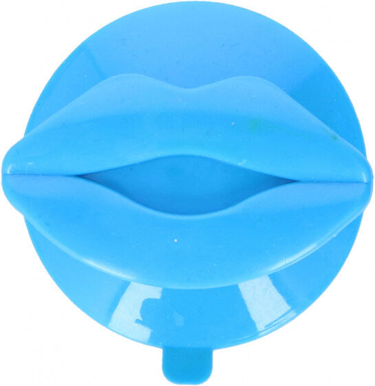 Hooks & Co ophanghaak lippen 7,5 x 6,5 cm PVC blauw - Blauw